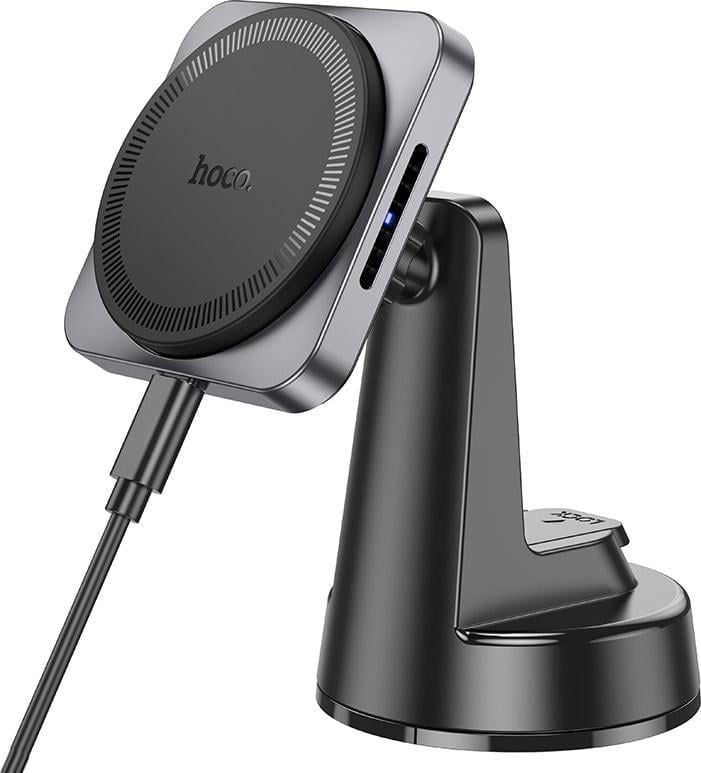 Тримач автомобільний магнітний Hoco HW16 з бездротовим зарядним пристроєм (36506)