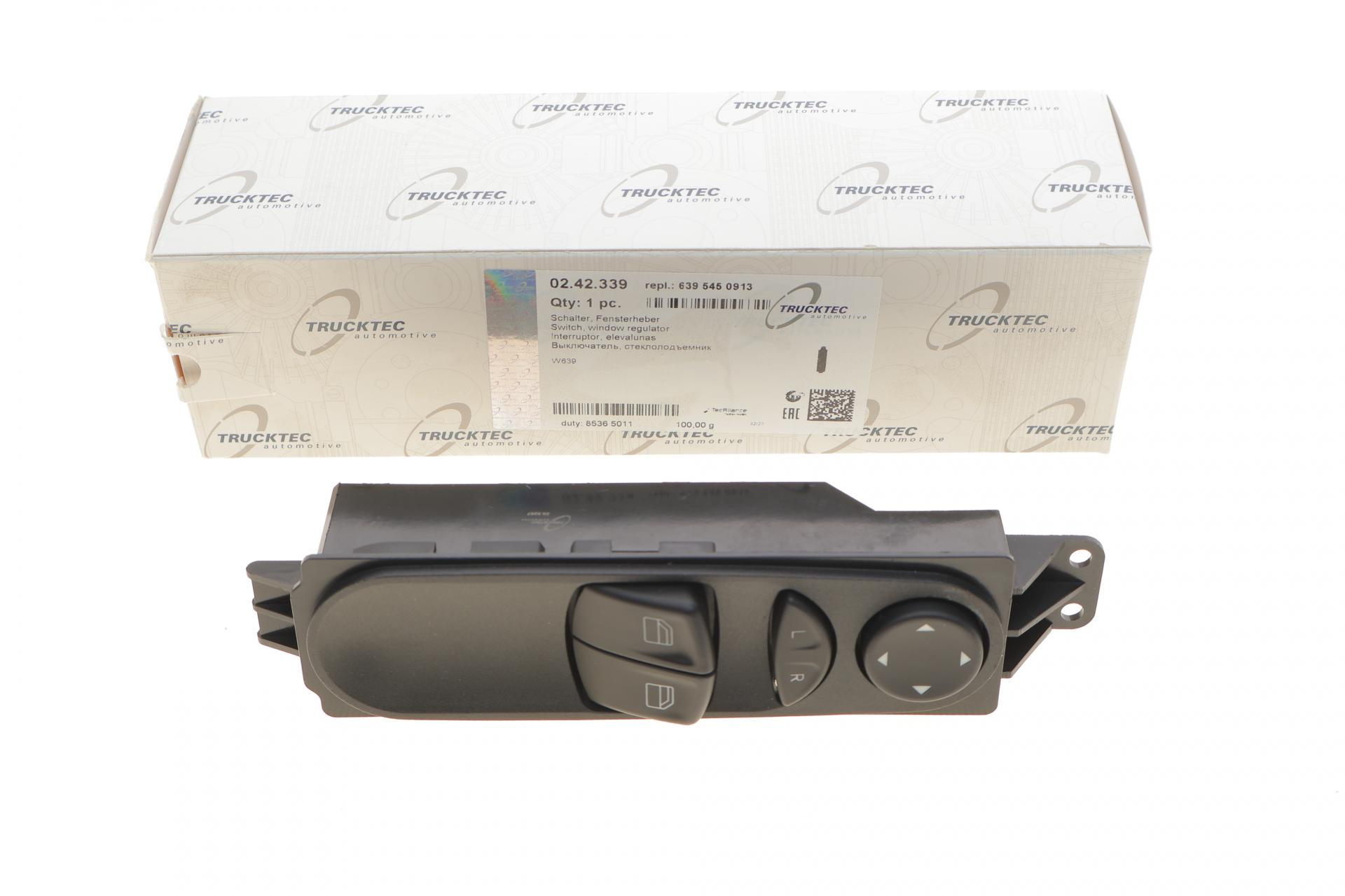 Кнопка стеклоподъемника TRUCKTECAUTOMOTIVE L Mercedes Vito W639 03-блок -02.42.339