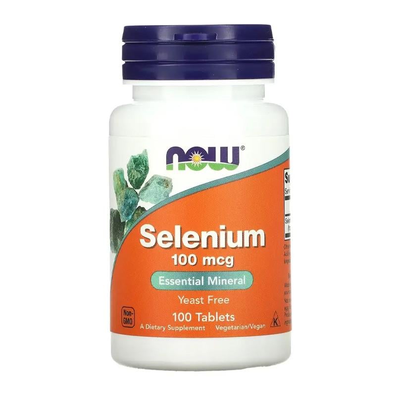 Селен NOW Selenium 100 мкг 100 капс. (09065-01)