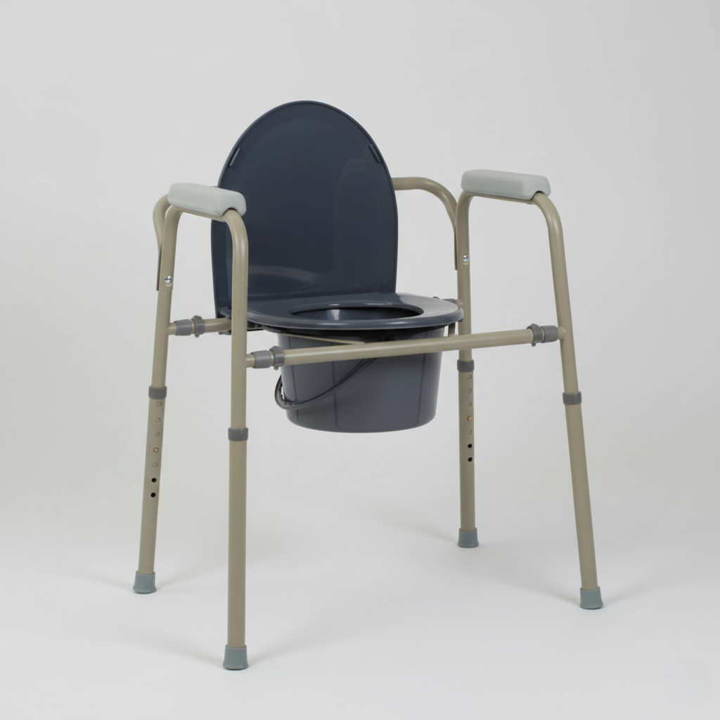 Стул-туалет стальной разборной с санитарной емкостью OSD-BL710112