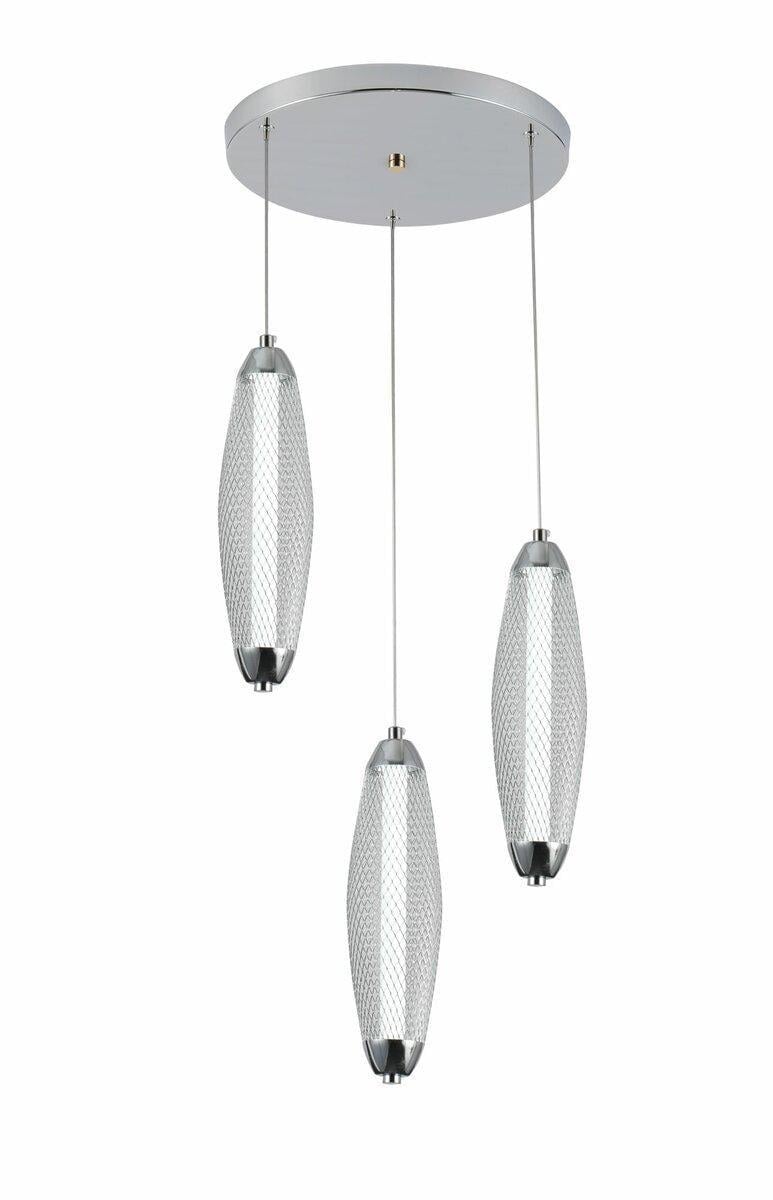 Люстра подвесная акриловая Valeso G CR 24W (2667/3P)