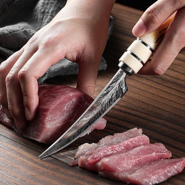 Нож кухонный для обвалки мяса/рыбы/фруктов/овощ (KN-22) - фото 7