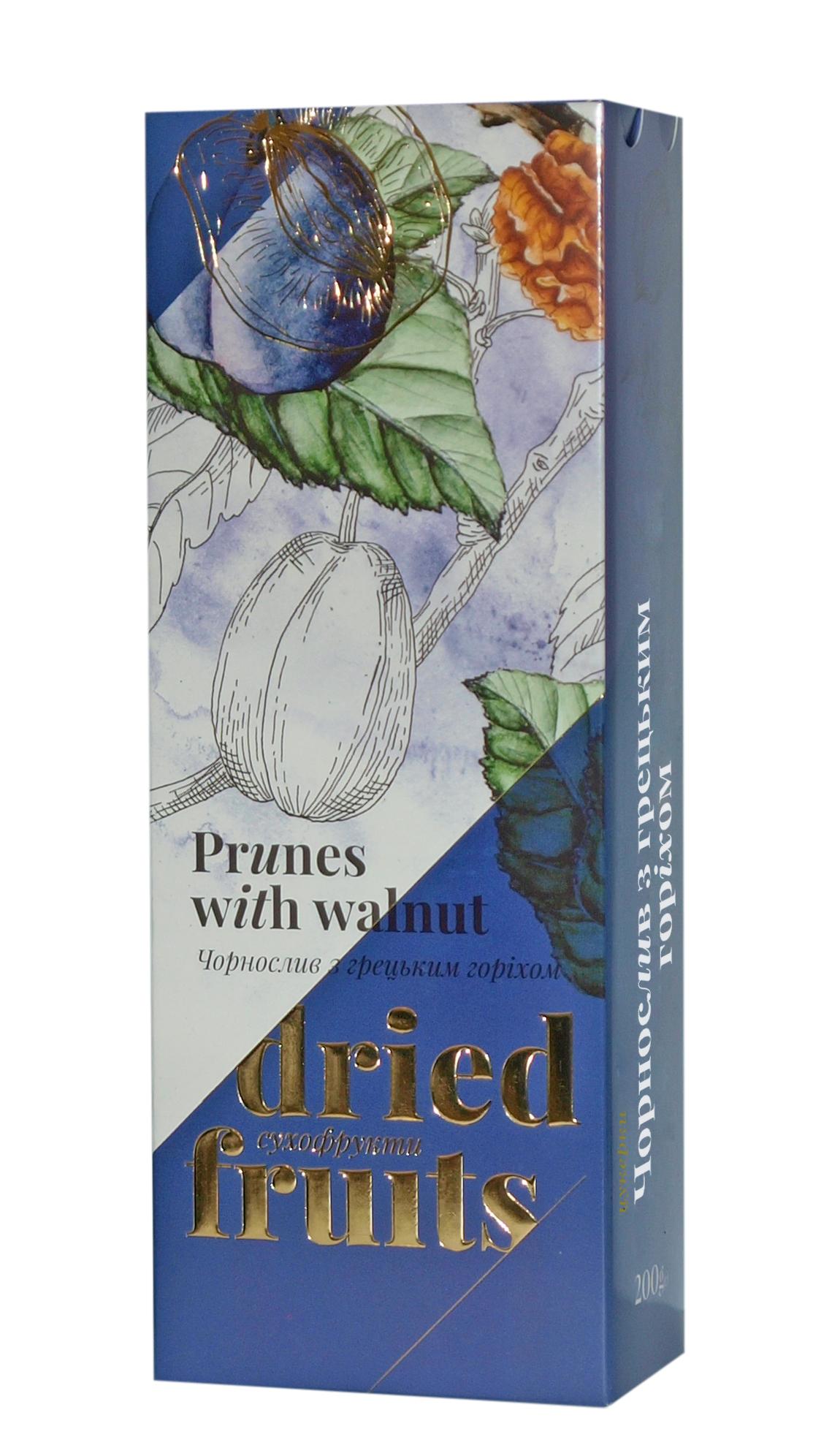 Цукерки Ріконд Чорнослив з грецьким горіхом в шоколаді 200 г