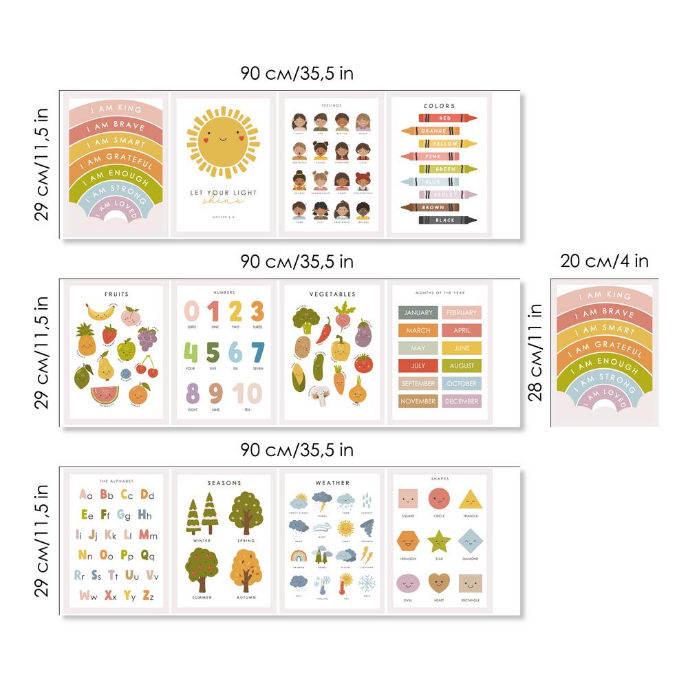 Наклейки LIPKO Обучающие таблички на английском языке (28459130) - фото 6 Наклейки LIPKO Обучающие таблички на английском языке (28459130) - фото 6