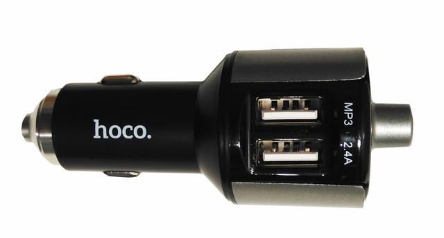 Модулятор FM Hoco E19 Bluetooth с зарядным устройством 2xUsb 2.4A (000022642) - фото 2