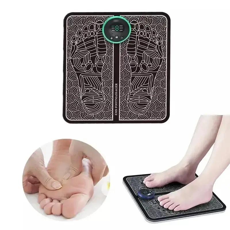 Массажер электрический микротоковый EMS Foot Mat коврик для мышечной физиотерапии ступней (2079276362) - фото 2