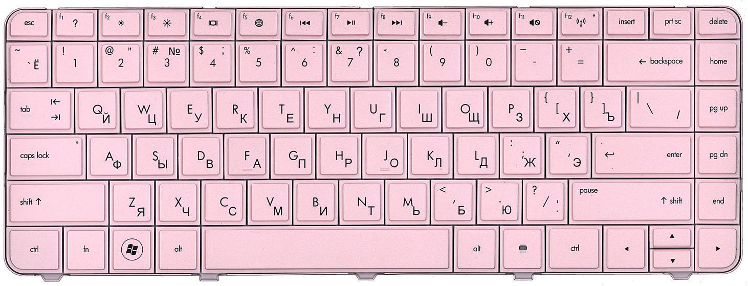 Клавиатура для ноутбука HP Pavilion G4/G4-1000 Pink Клавиатура для ноутбука HP Pavilion G4/G4-1000 Pink