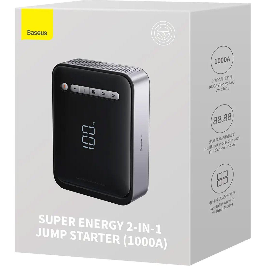 Пуско-зарядное устройство портативное Baseus Super Energy Jump Starter (CGCN000001) - фото 9