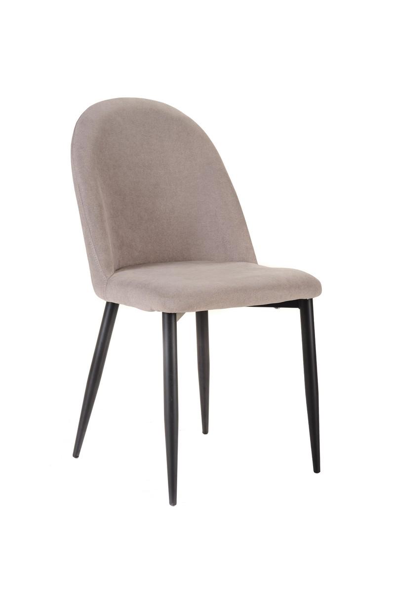 Стул обеденный Ветро Мебель M-16 860х440х560 металл Черный/ткань Капучино