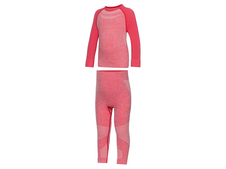 Термобілизна безшовна Lupilu для дівчинки 86-92 см Рожевий