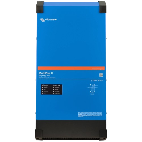 Инвертор с чистой синусоидой Victron Energy MultiPlus-II 48/6k5/100-50 230V 1 фаза 6 кВт 100А Синий Инвертор с чистой синусоидой Victron Energy MultiPlus-II 48/6k5/100-50 230V 1 фаза 6 кВт 100А Синий