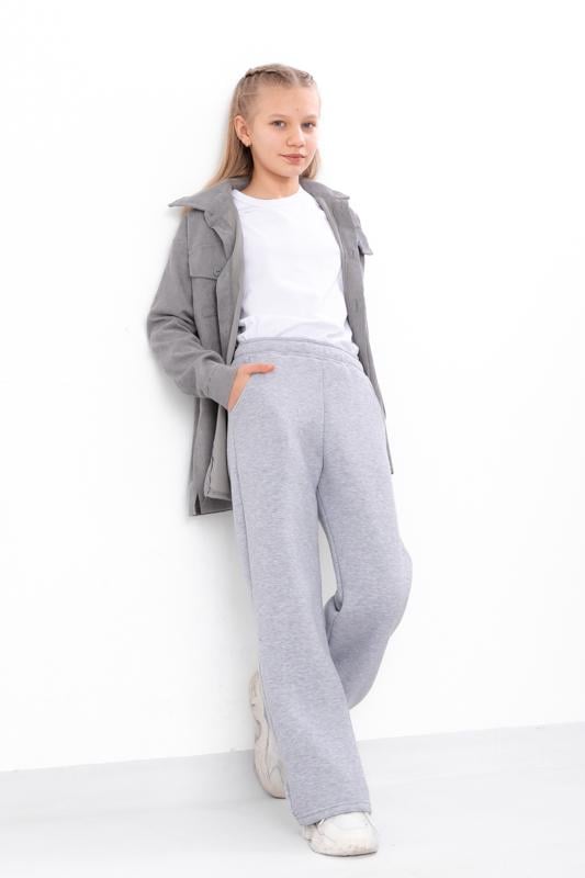 Штани-палаццо теплі для дівчинки підліткові однотонні Носи Своє 170 см Світло-сірий (6437-025-2) Штани-палаццо теплі для дівчинки підліткові однотонні Носи Своє 170 см Світло-сірий (6437-025-2)