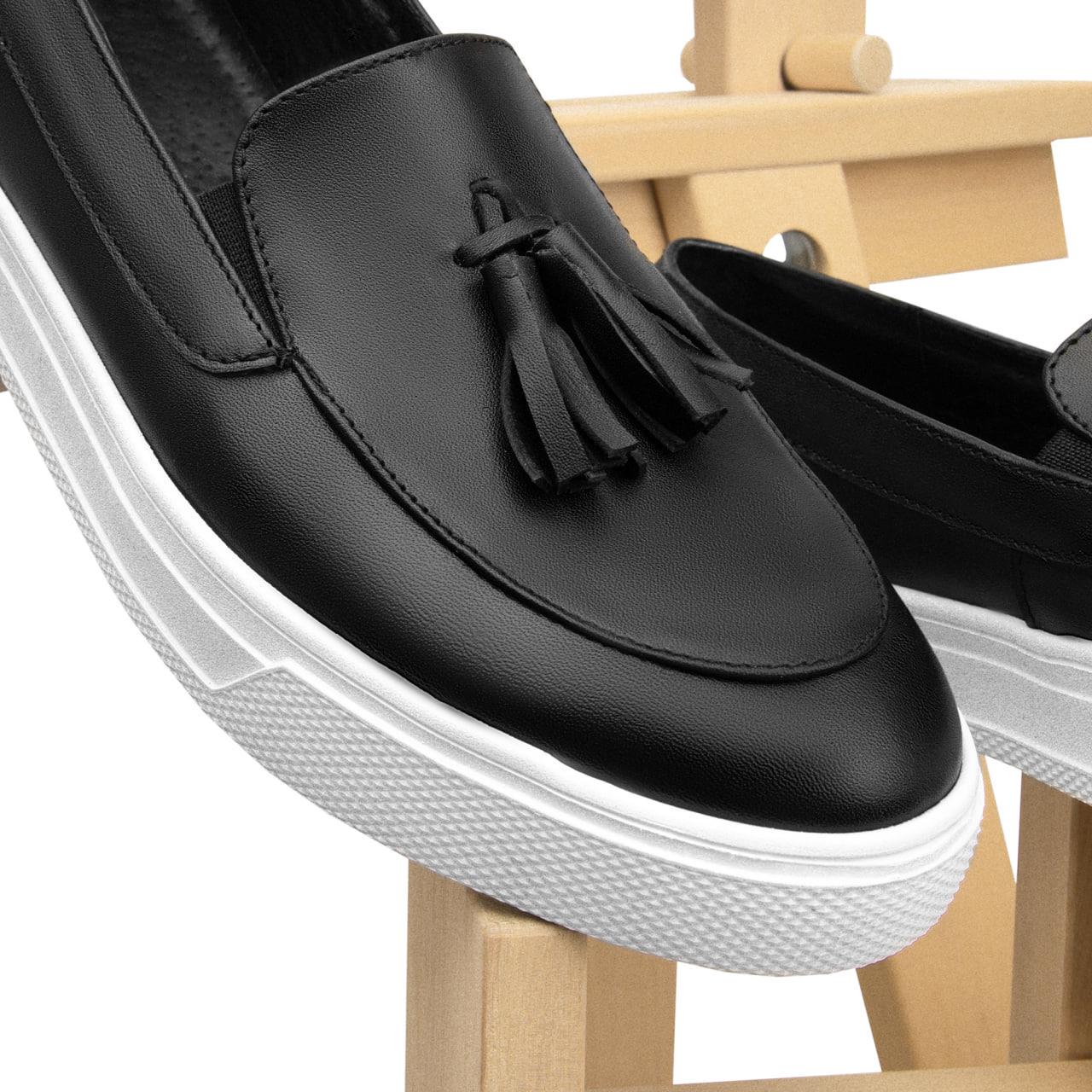 Лоферы Kindzer с кистями кожаные р. 39 Черный - фото 5 Лоферы Kindzer с кистями кожаные р. 39 Черный - фото 5