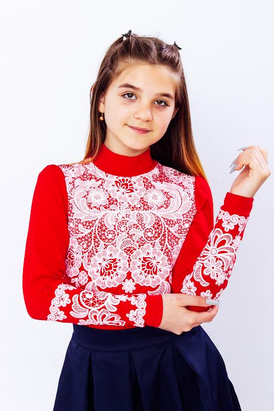 Блуза для дівчинки Носи своє Візерунок 30 см Червоний (92 см67-036-33-v21)