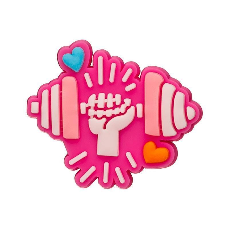 Джибитс для кроксов 1514 Гантель 1 шт. Розовый (2196341169)