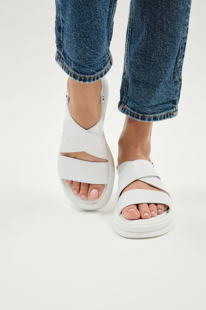 Босоніжки жіночі LONZA шкіряні р. 38 Білий (199875) - фото 1 Босоніжки жіночі LONZA шкіряні р. 38 Білий (199875) - фото 1