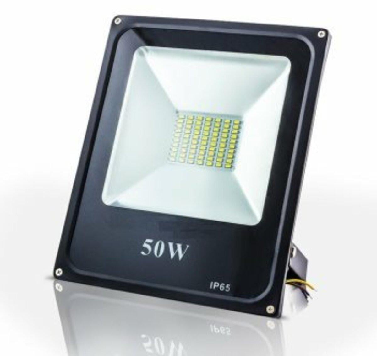 Прожектор светодиодный SiriusStar SMD slim 50W 6500К IP65 Черный (2366893191)