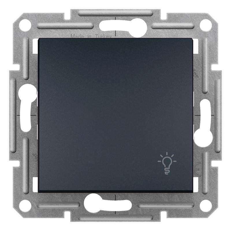 Выключатель кнопочный Schneider Electric Asfora самозажимной ABS Черный (EPH0900171) Выключатель кнопочный Schneider Electric Asfora самозажимной ABS Черный (EPH0900171)