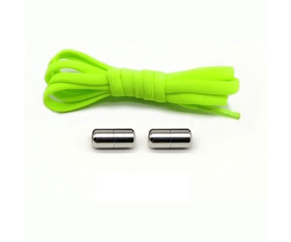 Шнурки еластичні велюрові з фіксаторами без зав'язок 90 см Салатовий - фото 1 Шнурки еластичні велюрові з фіксаторами без зав'язок 90 см Салатовий - фото 1