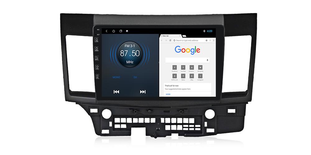 Автомагнитола штатная Torssen F10232 для Mitsubishi Lancer X 2007-2014 г. 4G/Carplay/DSP 2/32 GB 10" (20220724)