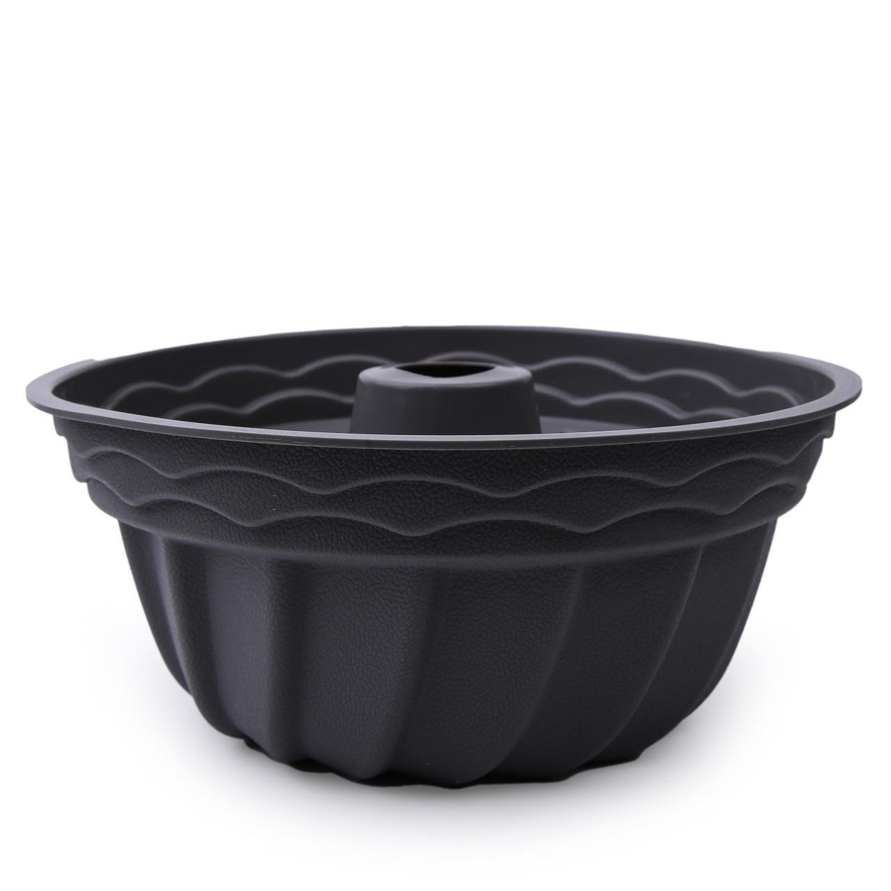 Форма для кекса силиконовая с отверстием посередине 22,5x10см Черный (2356744409) - фото 3 Форма для кекса силиконовая с отверстием посередине 22,5x10см Черный (2356744409) - фото 3