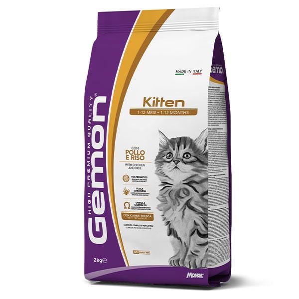 Корм для кошек сухой GEMON Cat Kitten курица с рисом 2 кг (000025786)