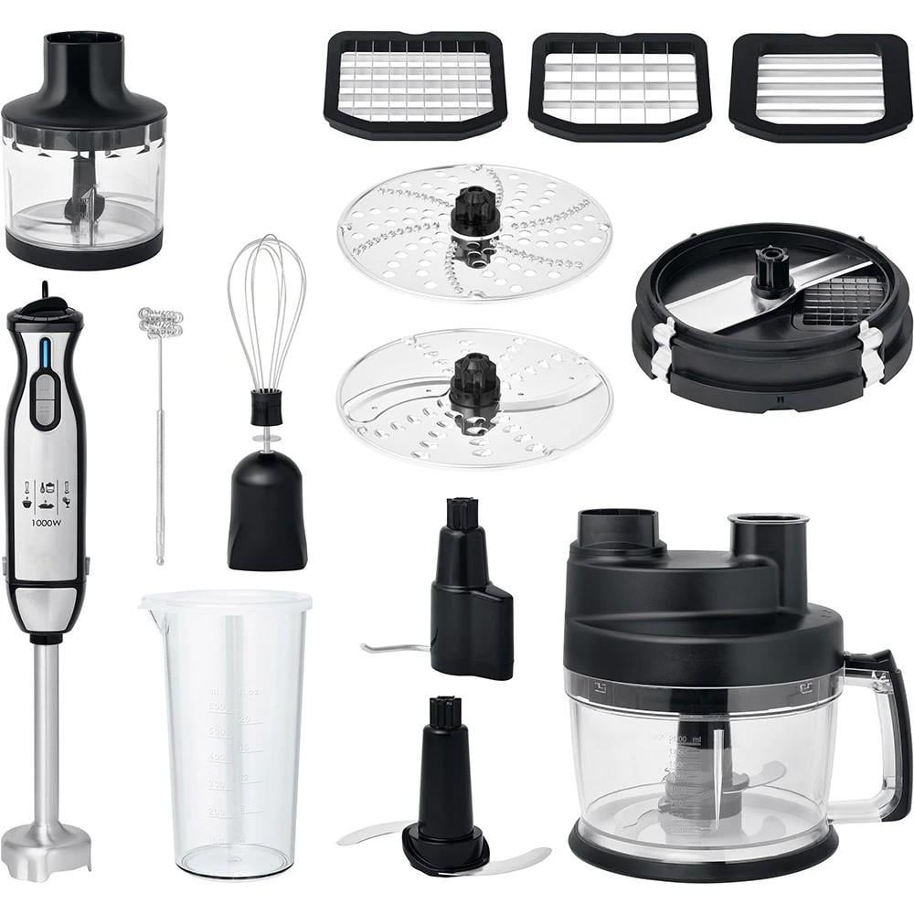 Блендер RT850-B 12в1 1000 Вт чем ICE Crush/мерный стакан 600 мл/чопер 400 мл/чаша 2 л Черный (ML-05033)