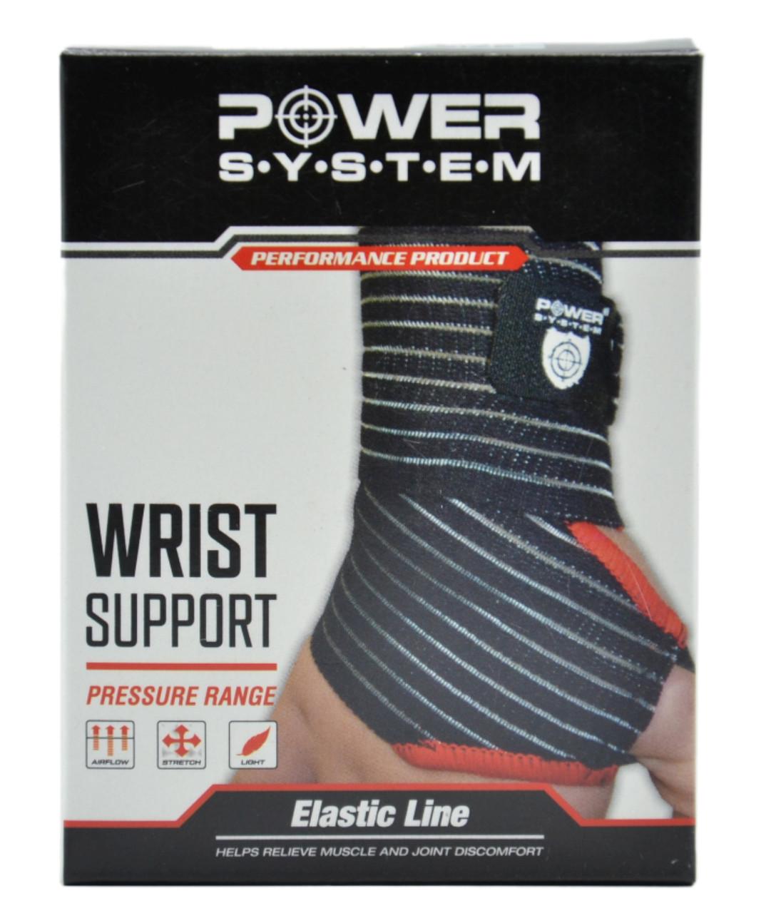 Бинти кистьові Power System PS-6000 Elastic Wrist Support пара Black/Red (27343053) - фото 10 Бинти кистьові Power System PS-6000 Elastic Wrist Support пара Black/Red (27343053) - фото 10