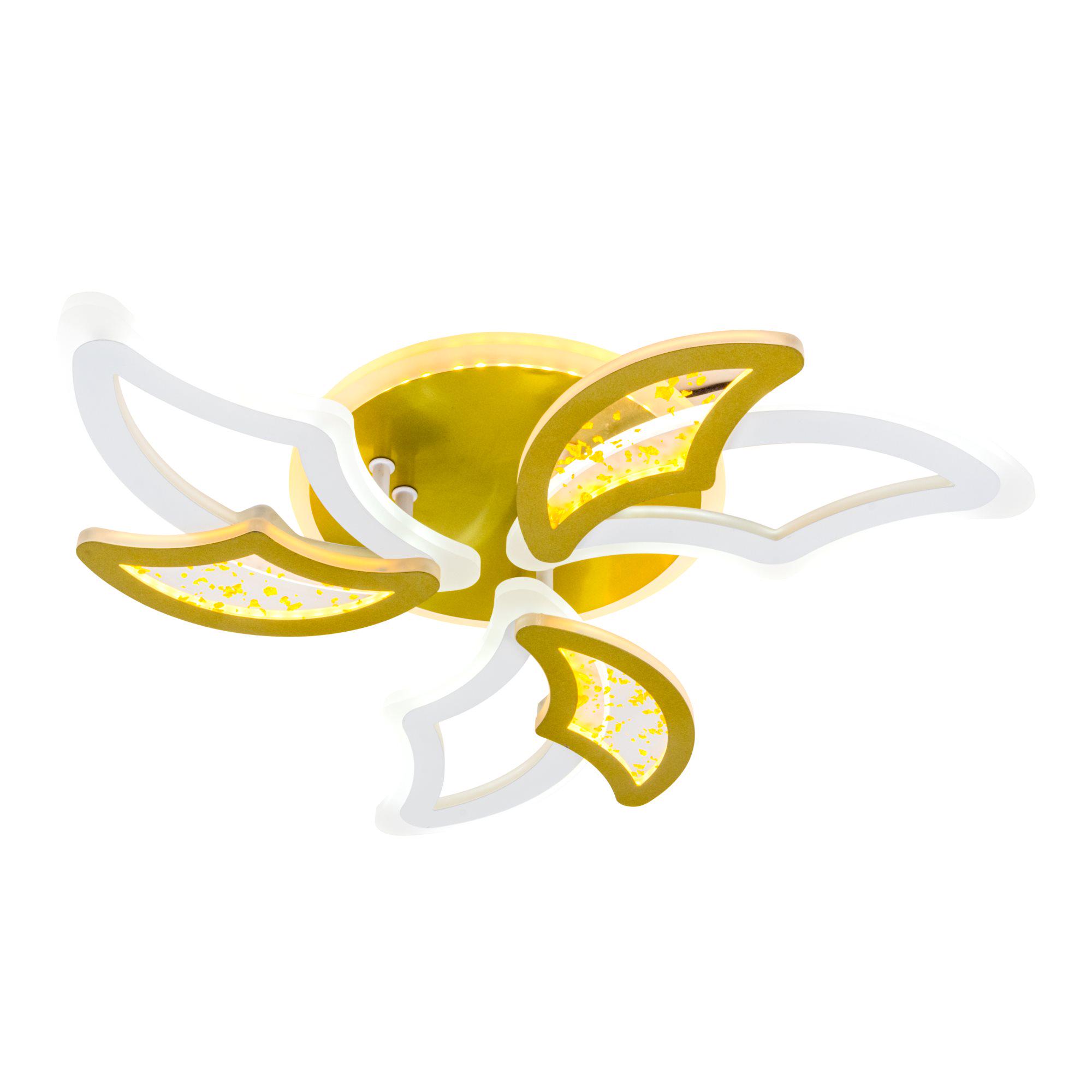 Люстра светодиодная с пультом Valeso V K29128-3+3+1 White/Gold (000036421) - фото 6