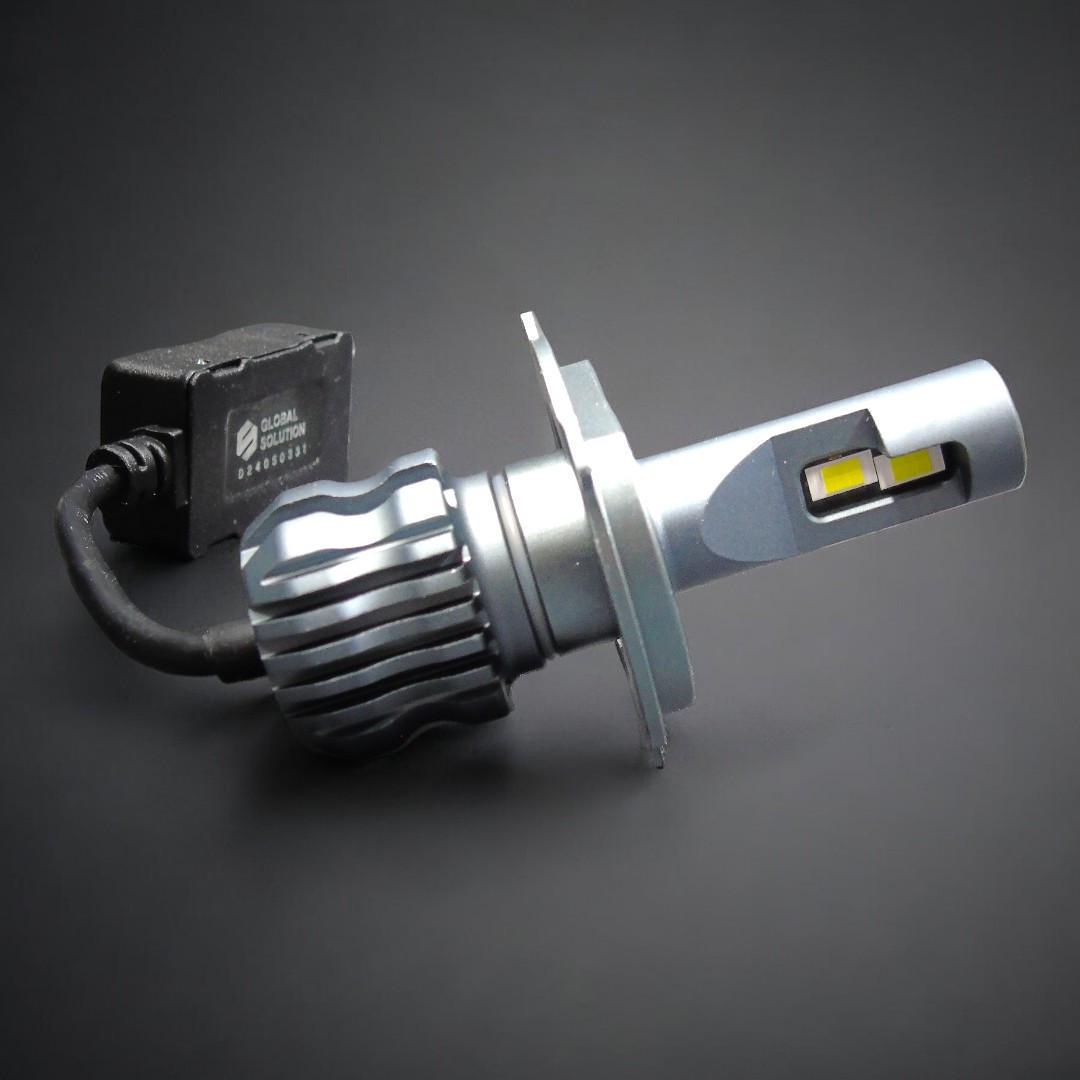 Автомобильные лампы светодиодные Global Solution GS20 H4 H/L24W 6000Lm 6000K 2 шт. Белый (2288402002) - фото 5