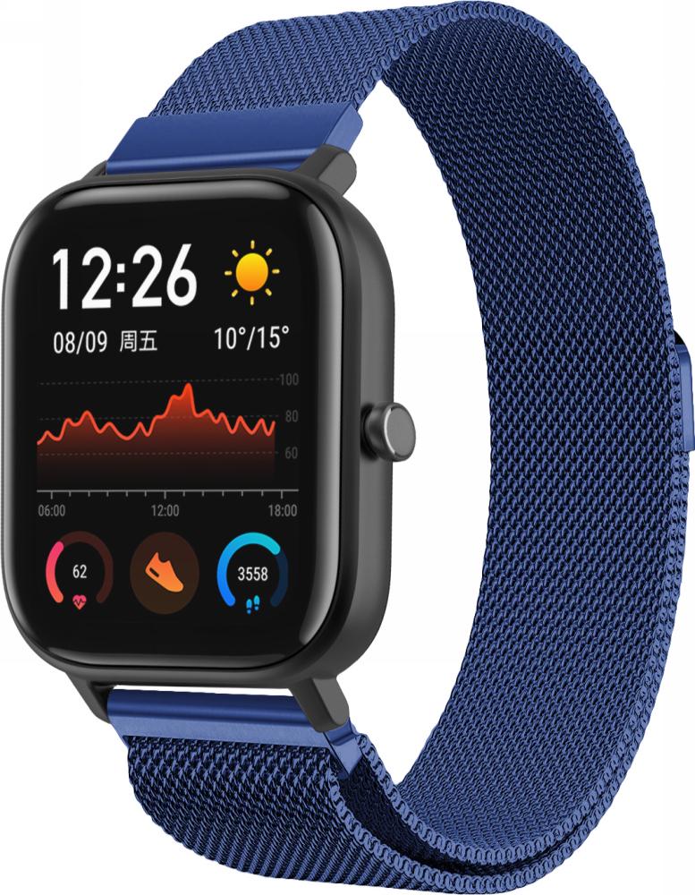 Ремешок Миланская петля Milano для Amazfit GTS Blue (13108-28)