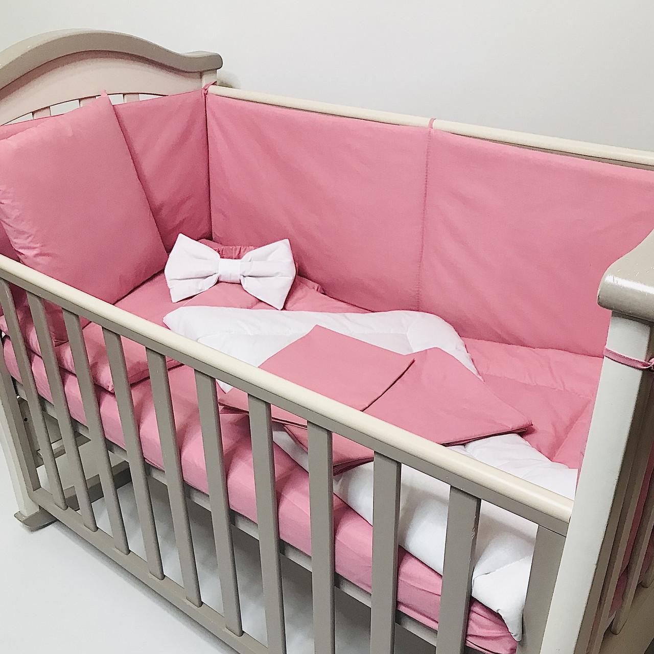 Бортики защита в детскую кровать Penetka бязь 120x40/60x40 см Розовый (6500.120.40.95) - фото 8 Бортики защита в детскую кровать Penetka бязь 120x40/60x40 см Розовый (6500.120.40.95) - фото 8