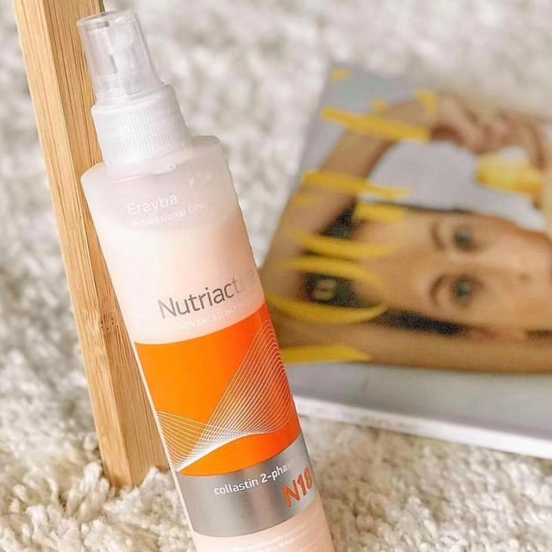 Кондиционер увлажняющий Erayba Nutriactive N18 Collastin 2-Phase двухфазный спрей 200 мл (BQ-027) - фото 2 Кондиционер увлажняющий Erayba Nutriactive N18 Collastin 2-Phase двухфазный спрей 200 мл (BQ-027) - фото 2