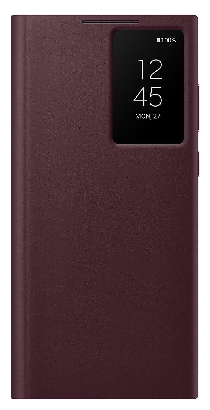 Чохол-книга S-View Clear View Cover EF-ZS908CBEGRU для Samsung Galaxy S22 Ultra (6.8") Burgundy - фото 1