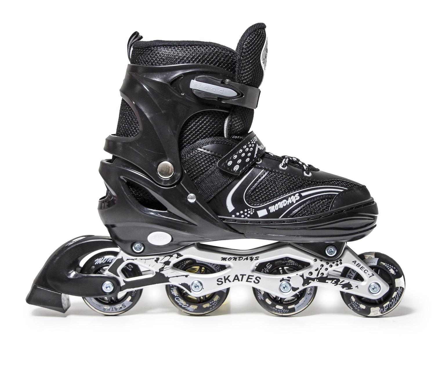 Роликовые коньки Happy Mondays колеса со светом PU 27-29,5 р. 43-46 см Black (692937574) - фото 7