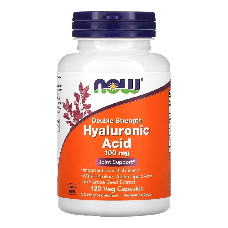 Гиалуроновая кислота NOW Hyaluronic Acid 100 мг 120 вега-капс. (07247-01)