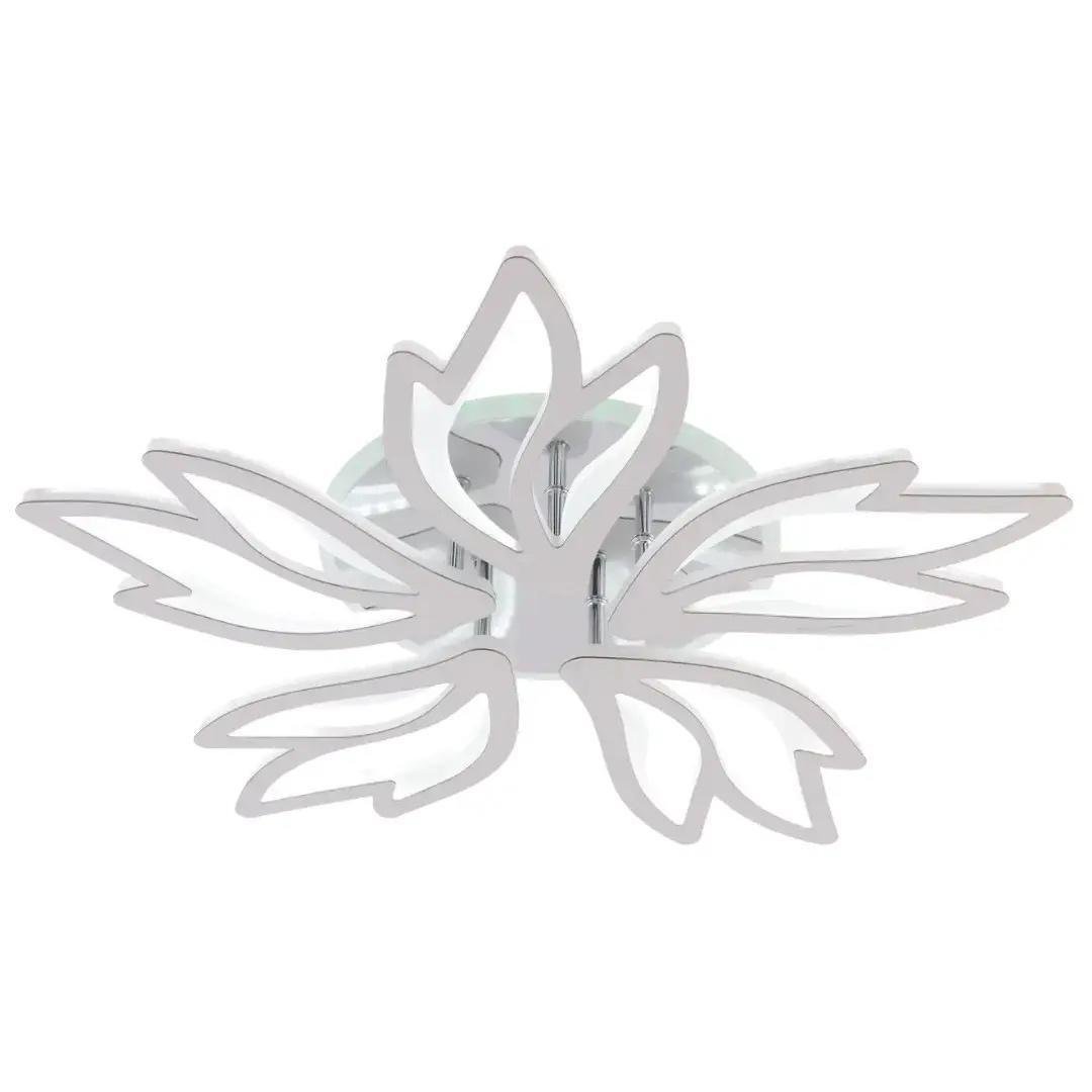 LED-люстра потолочная Valeso Interees с пультом акриловая 3000/6200K подсветка RGB IP20 LI9862-5 107W Хром (28687558)