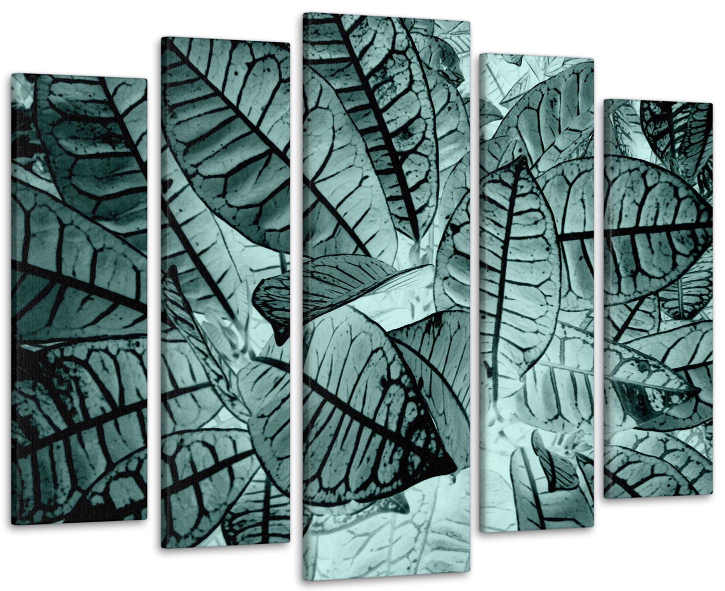 Картина модульная Листья Абстракция 110х160 см (Art-293_5)