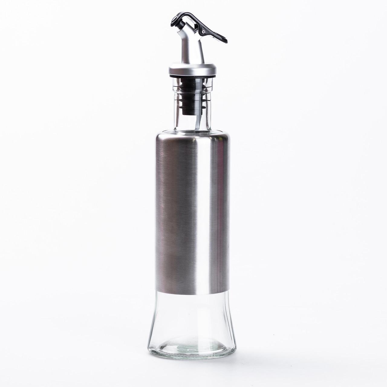 Пляшка з розпилювачем для олії та оцту 300 мл Хром