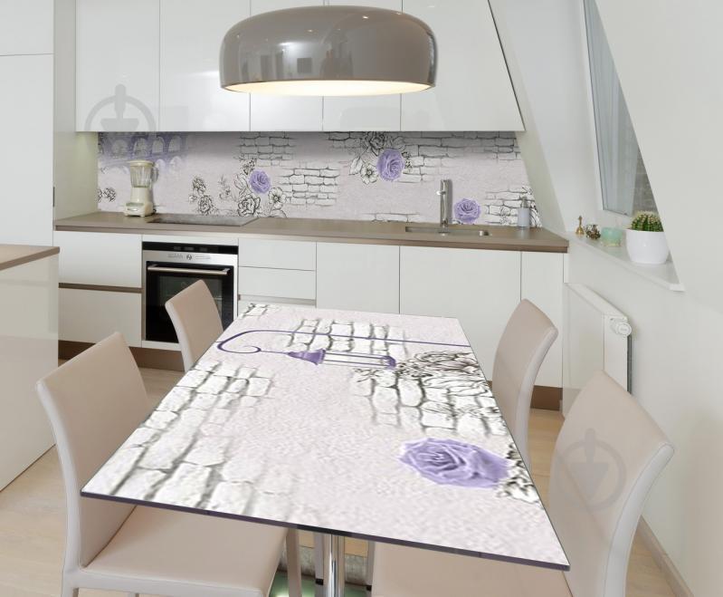 Наклейка 3Д виниловая на стол Zatarga «Стена Коллизея» 650х1200 мм для домов, квартир, столов, кофейн, кафе