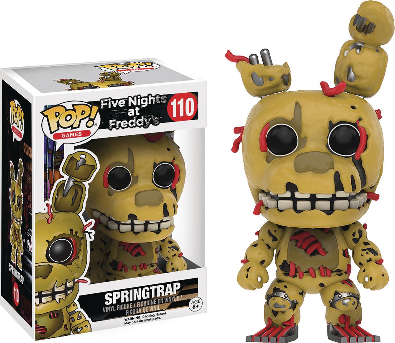Дитяча ігрова фігурка Funko Pop Five Nights на Freddy's Springtrap 10 см (FNAF S 110)