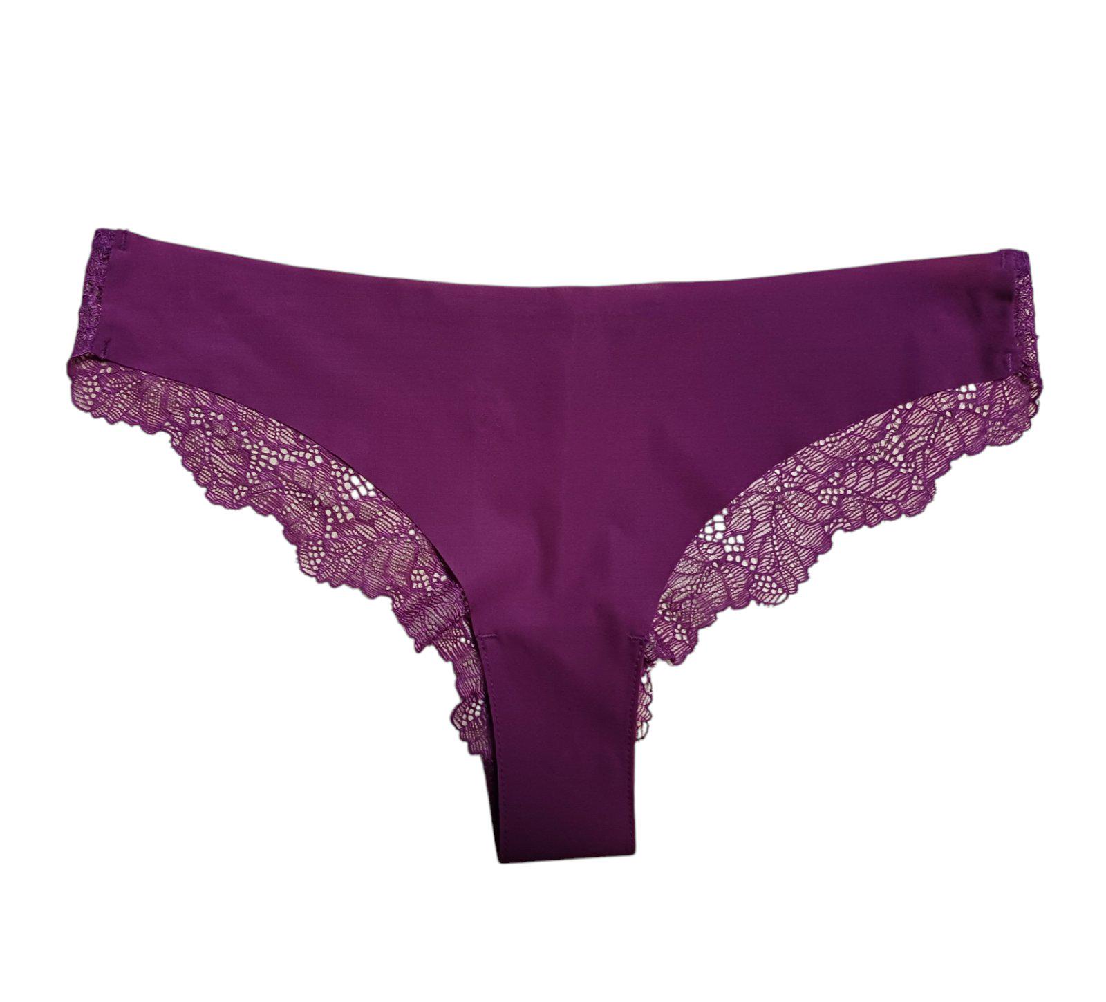 Трусики с кружевом M Бордовый (9374125wer)