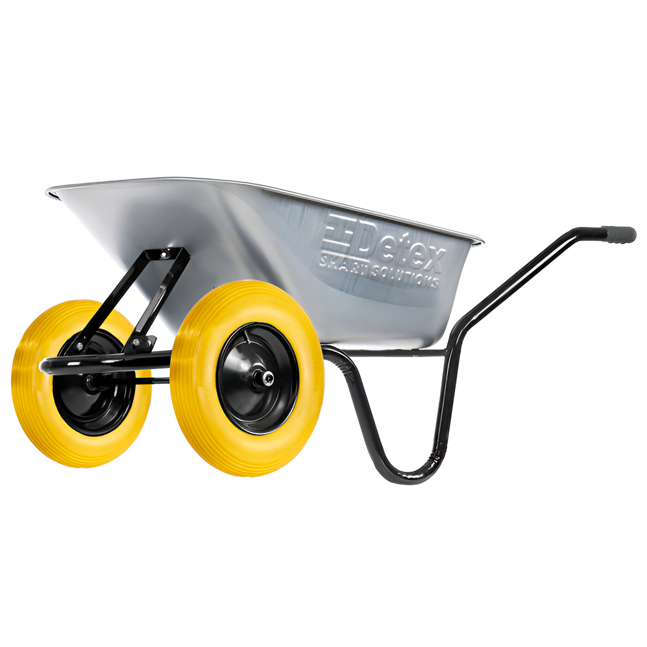 Тачка двухколесная DETEX с полиуретановым колесом D-12 85 л х 200 кг (98-504-1)