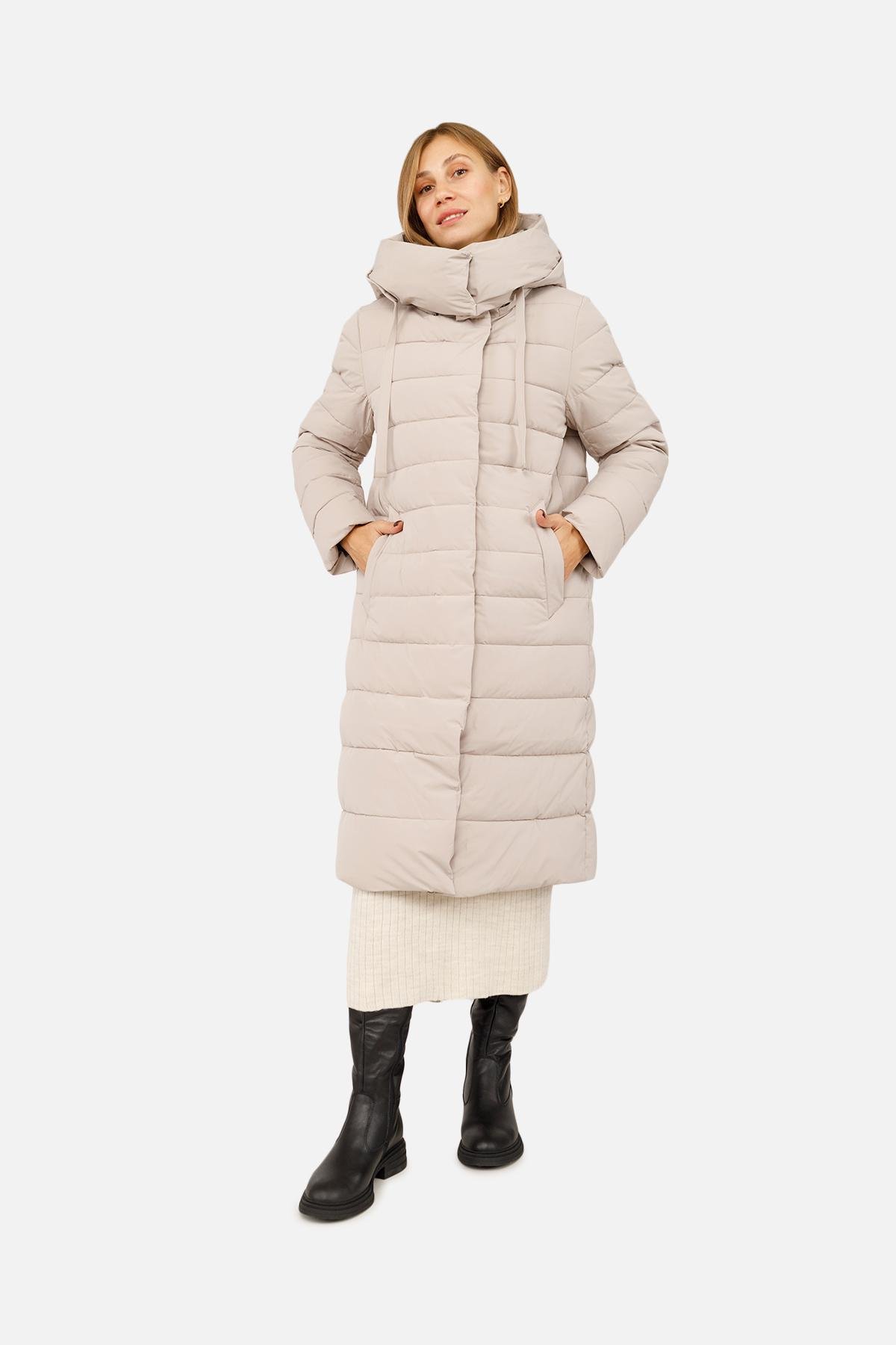 Куртка женская ЦБ-00256268 р. 42 Бежевый (28422144) - фото 2 Куртка женская ЦБ-00256268 р. 42 Бежевый (28422144) - фото 2