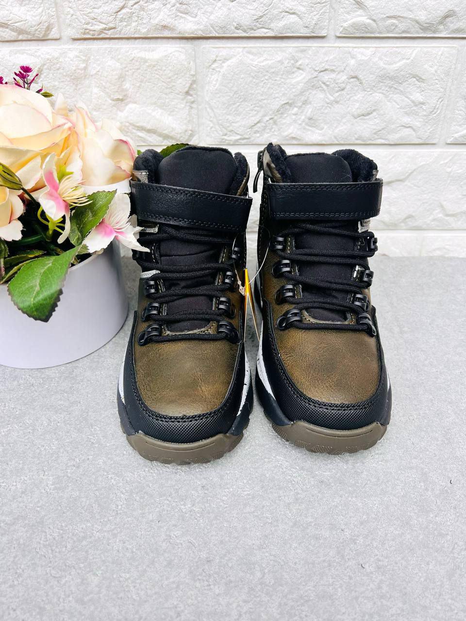 Черевики для хлопчика зимові Clibee 1883 р. 28 18,3 см Хакі (1883) - фото 2 Черевики для хлопчика зимові Clibee 1883 р. 28 18,3 см Хакі (1883) - фото 2