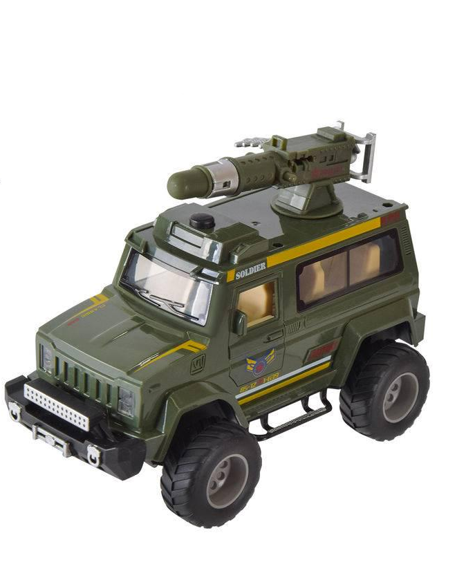 Игрушечный джип военный Star Toys 664 Race Run инерция/свет/звук (39980)