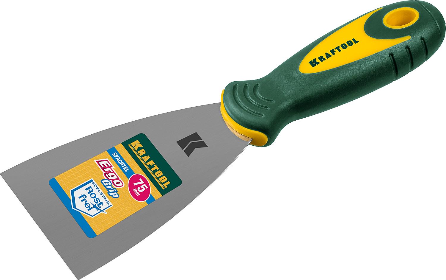 Шпатель KRAFTOOL с 2-компонентой ручкой 75 мм (10035-075)
