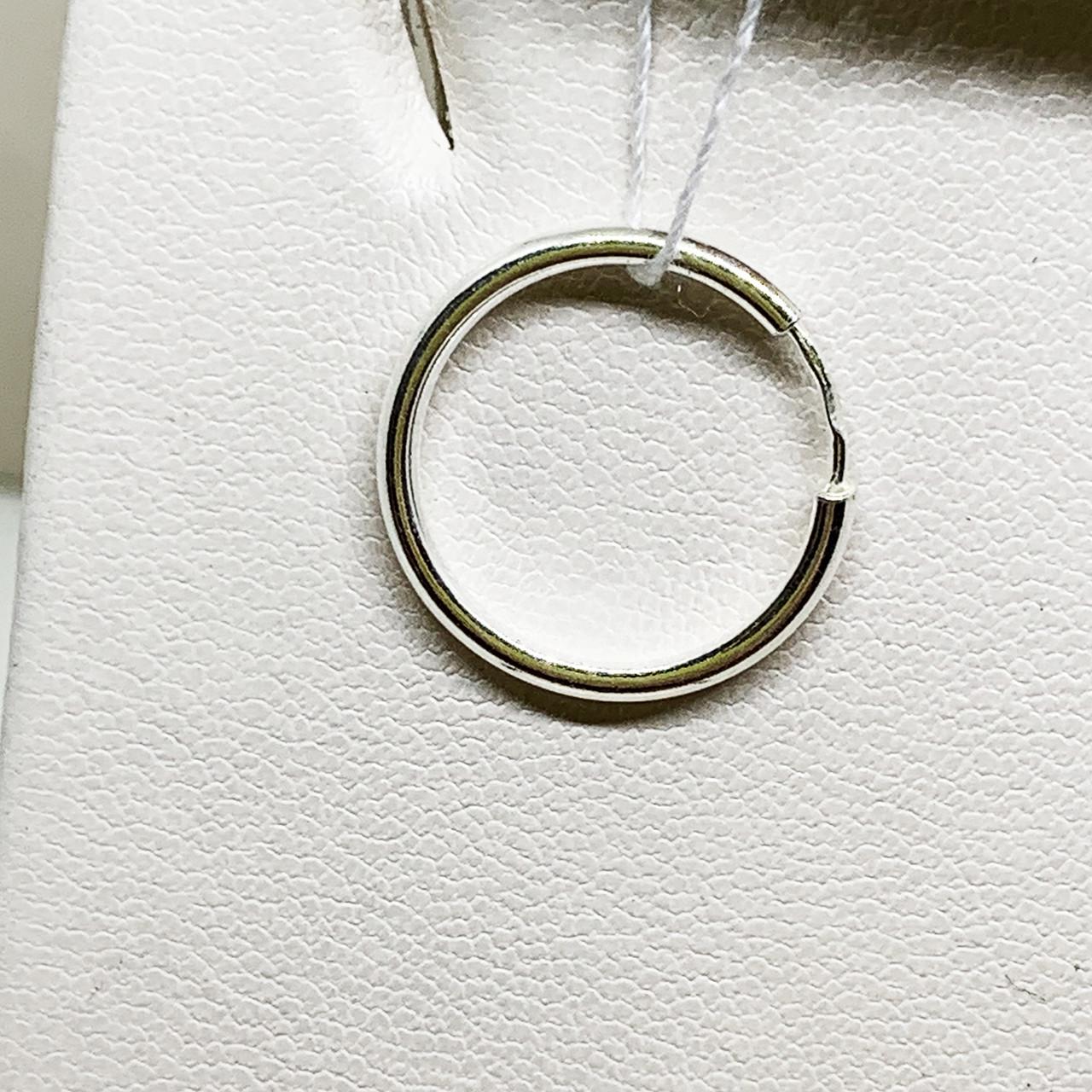 Серьги серебряные кольца 16 мм 1,2 г (1724058791)