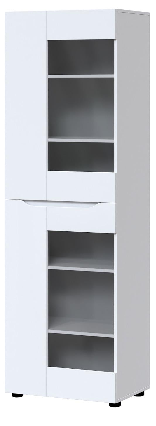 Витрина в гостиную Мастер Форм Аякс правосторонняя 650х376х2000 мм Нимфея альба (32641)