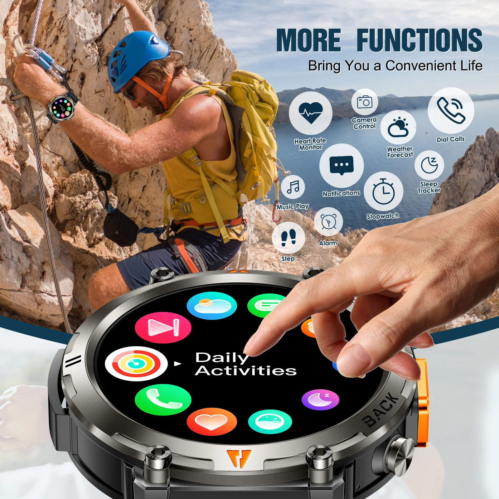 Смарт-годинник Eigiis ke3 PRO GPS 3 атмосфери два ремені (29504797) - фото 8 Смарт-годинник Eigiis ke3 PRO GPS 3 атмосфери два ремені (29504797) - фото 8